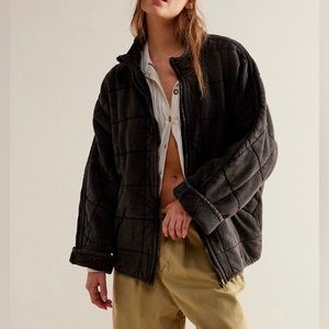 Free People Dolman Quilted Knit Jacket